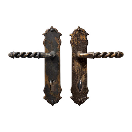 Hand Forged Iron Avila Lever Multipoint Entry Set 