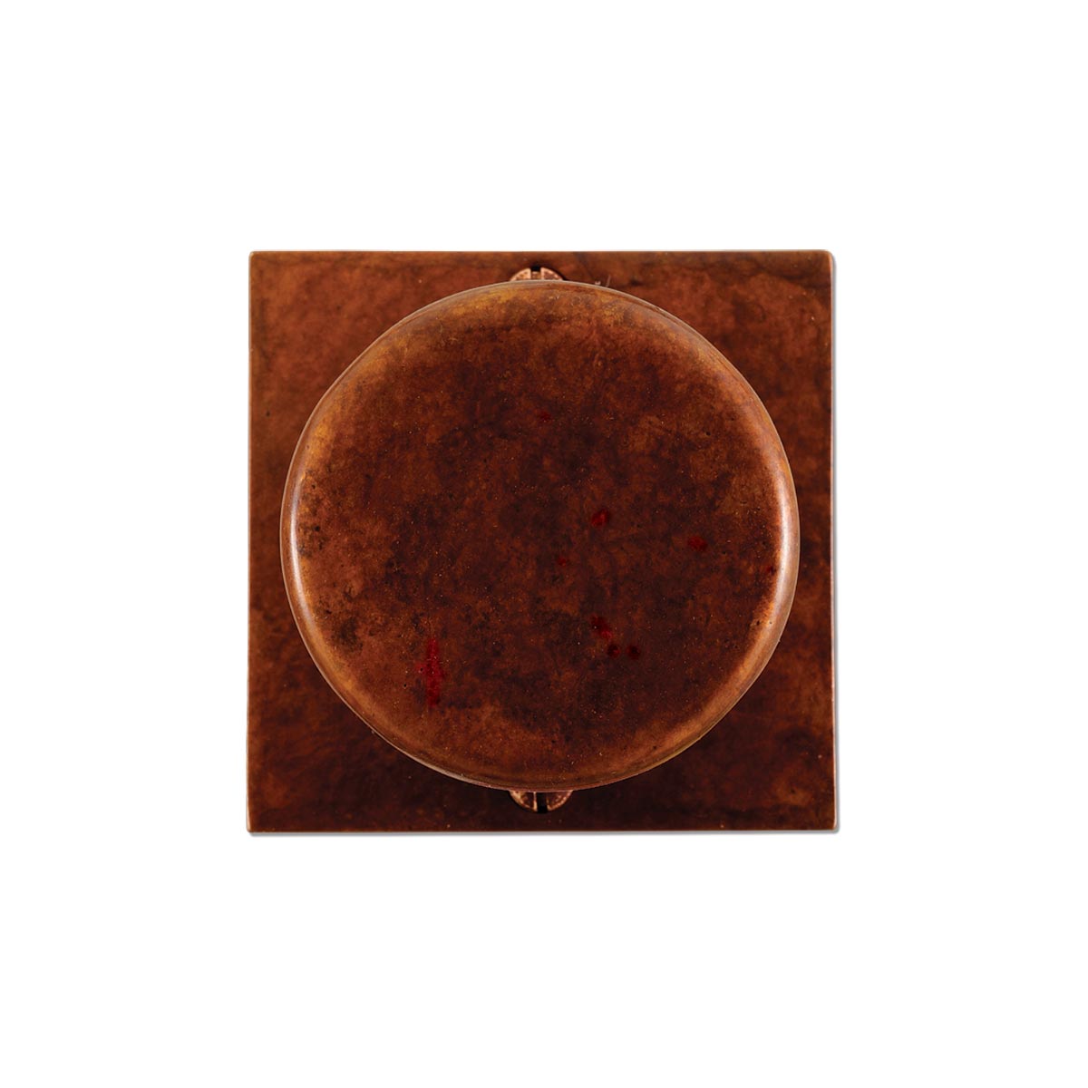 Solid Bronze Martini Knob with Square Escutcheon