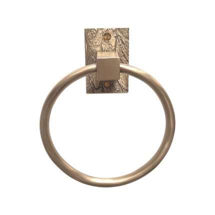 Solid Bronze Canyon Towel Ring