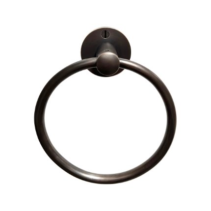 Solid Bronze Round Towel Ring 