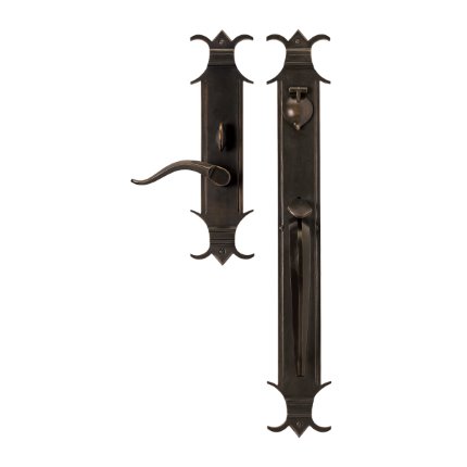 Solid Bronze Chateau Thumb Latch Handle Mortise Set 