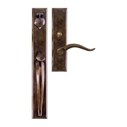 Solid Bronze Verona Thumblatch-Lever Mortise Entry Set