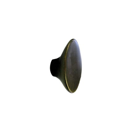 Solid Bronze Ellipse 1.75 inch Cabinet Knob 