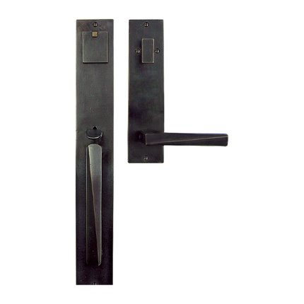 Solid Bronze Milan II Thumblatch-Lever Tubular Entry Set