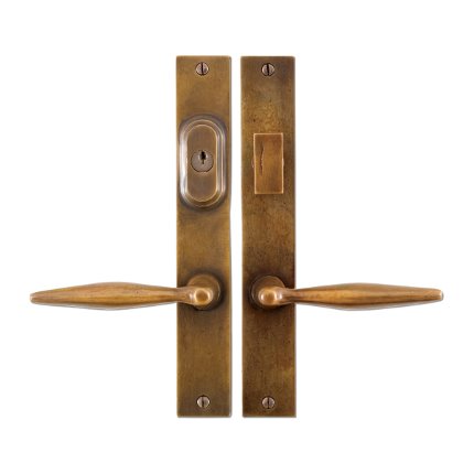 Solid Bronze Accent Lever Multipoint Entry Set