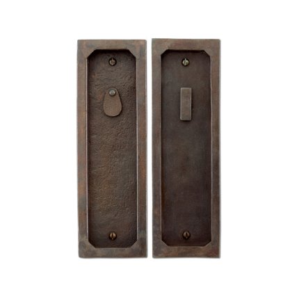 Hand Forged Iron Pocket Door Privacy Set 