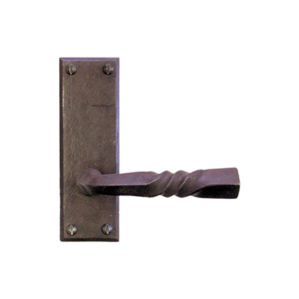Hand Forged Iron Toscana Lever with Beveled Escutcheon 