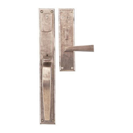 Hand Forged Iron Manhattan Thumblatch-Lever Mortise Entry Set
